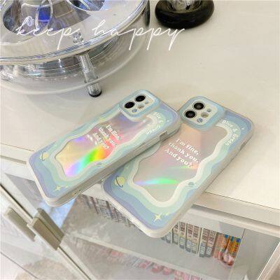 Laser English 13 Max Cell Phone Case Box XR For Apple For I Phone 14 Pro/ X/11/12 Korean Style 7 / 8 Plus Art photo-5