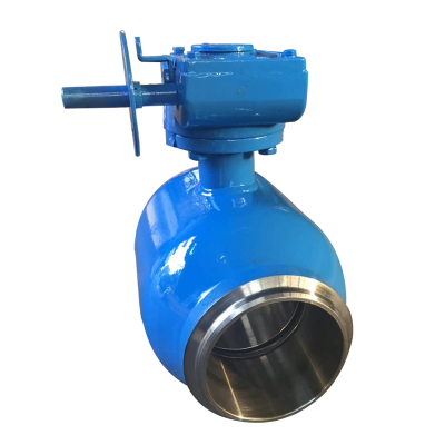 Sales Volume Exceeds 100 Q361F All Welded Ball Valve Natural Gas Heating Worm Gear Fixed Ball Valve photo-4