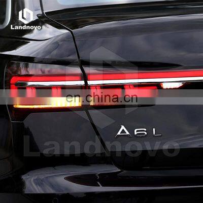 Landnovo Body Parts Car Assembly Taillight Led Lamp Replacement For Audi A6 19-22 go Through Change to a8 Led Tail Light