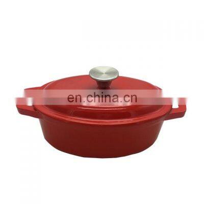 Dalian professional enamed oval cast iron casserole