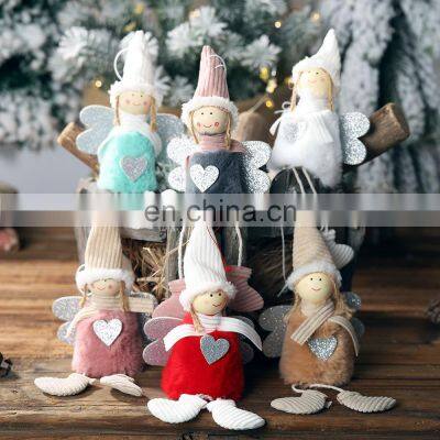 Christmas Angel Dolls Cute Xmas Tree Ornament Christmas Decoration for Home Navidad