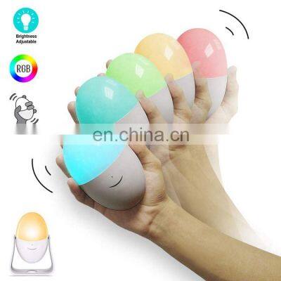 2021 Shake Light Up Maracas Acrylic Led Kids Baby 3d Sensor Night Lights Base Lighting