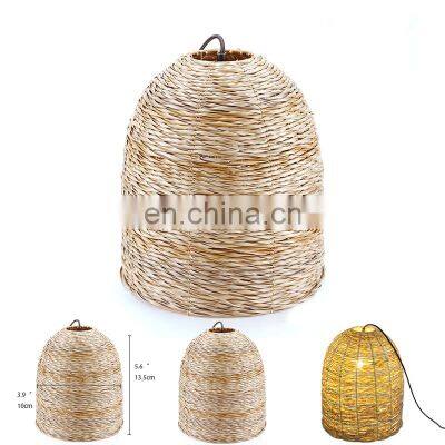 Coffee Shop Tea House Rattan Lamp Covers Shades Pendant Custom Lamp Shades Frame photo-4