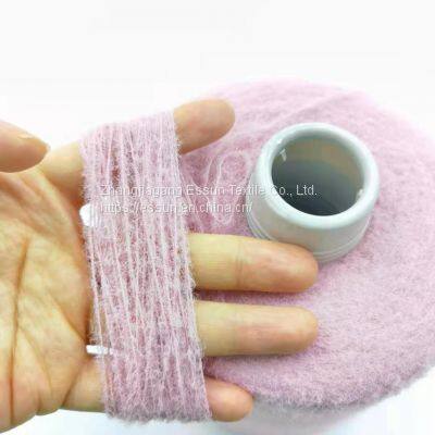 Imitated Alpaca Feather Yarn 100% Nylon Nm10.5/1 0.9CM Length Curly Hair for Knitting Cardigans photo-4