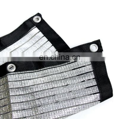 aluminum knitted shade cloth car parking shade net garden reflective aluminum foil shading net 95 for sale