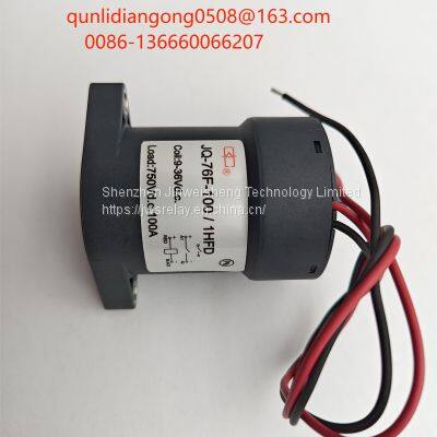 JQ-76F Round Ceramic Brazing Seal High Voltage DC Charging Station Forklift Truck Contactor With Auxiliary Contact