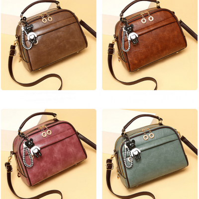 ZTSB-0071,faux Fur Tote Factory Wholesale pu Lady Single Shoulder Crossbody Small Handbag photo-5