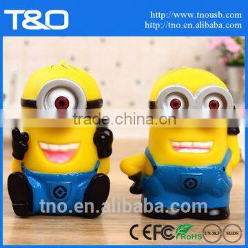 Minion 2600mAh rohs power bank charger for xiaomi