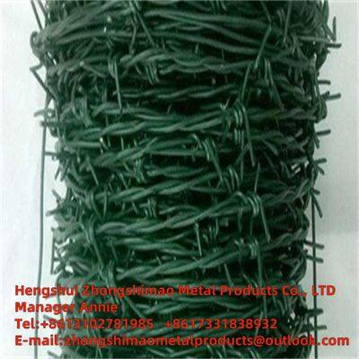 PVC coated barbed wire