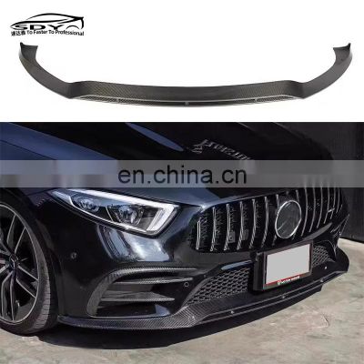 C257 CLS Class Carbon Fiber Front Lip Front Bumper Lip For Mercedes Benz C257 CLS Class