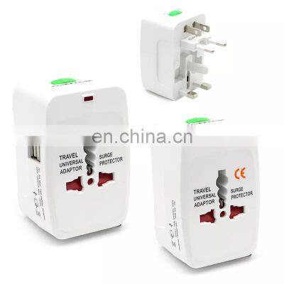 Dual Usb Universal Mobile Travel Charger Wall Mounted Mobile Phone Travel Adapters