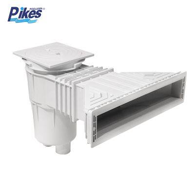 Pikes New Wall Skimmer ABS Swimming Pool Filtration Cleaning Fitting Threaded Interface Bigger Width Mouth Skimmer For Sale