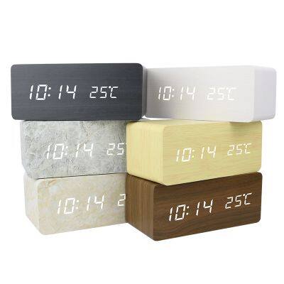 Desktop Aux Usb Connection Portable Wireless Blue Tooth BT 2 in 1 Alarm Clock Speaker photo-5