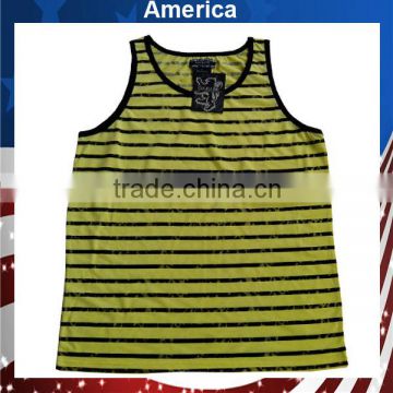 Summer dryfit low neck men's vest/US market vest