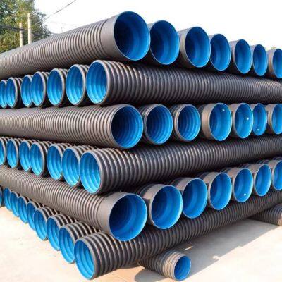 Волновые трубы из HDPE для дренажных и канализационных систем - Высокая кольцевая жесткость SN8, устойчивость к коррозии, сертифицирован по ASTM F894, срок службы 50 лет