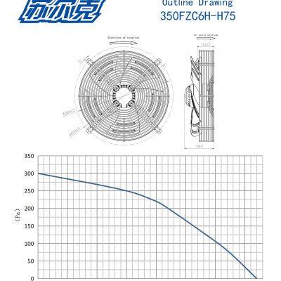 AC 220/380V 2400rpm YWF-350 Series Low Noise Efficient External Rotor AC Axial Fan Motor for Industrial Cooling photo-3
