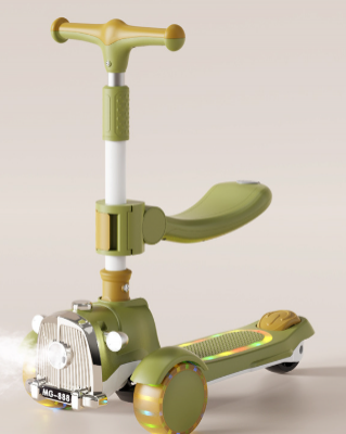 Children's Scooter, Folding Baby Scooter With Push Handle, 3-in-1 Toy Tricycle for Boys and Girls Aged 1-3-7（Wechat:13510231336） photo-5