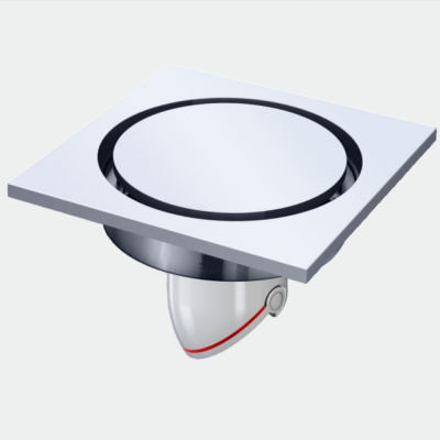 NIXI High Displacement Anti-Backflow Invisible Ceramic Embedded Floor Drain Modern All Copper for Kitchen Bathroom Hotels
