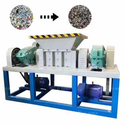 Rugged Dual-shaft Shredder - Powerful Waste Handling with High-quality Motor and Gearbox
