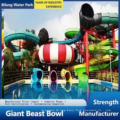 Outdoor Water Park Water Slide Large-scale Fiberglass Water Slide Equipment Water Play Equipment Manufacturer Production Customization photo-2