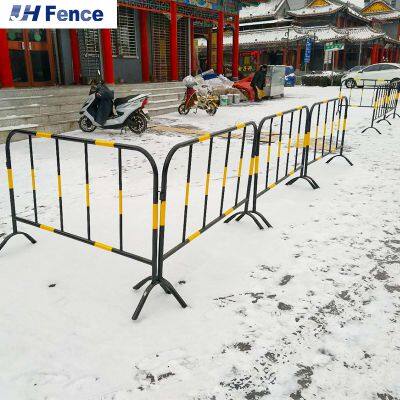 Clôture temporaire pour le contrôle de foule lors d'événements sportifs / Barrière de foule en métal et en acier routier