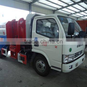 Dongfeng Small Hook Lift Garbage Truck,5m3 New Garbage Truck photo-3