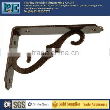 High quality metal custom ornamental shelf bracket