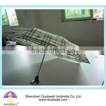 folding umbrella ad grid printed umbrella