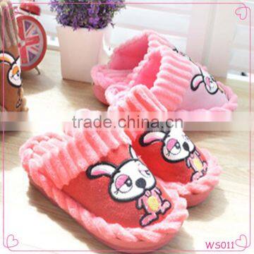 Cartoon animal cheap winter slipper kids rabbit cotton slippers
