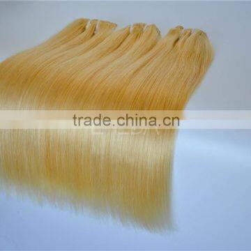 Dark Ash Blonded Virgin Asian Remy Hair Golden Blonde Remy Hair Weft Supplier's Choice photo-2