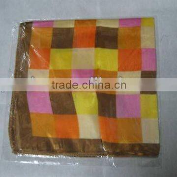 Neck Scarf/Scarves 50cmx50cm Square Shape Neck Scarf, Poly Satin Material CHECKED