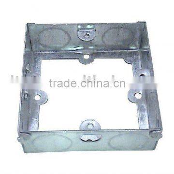 1 Gang metal box / junction box(bottom out)(metal outlet box)