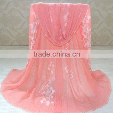 Best Selling Autumn Winter Fashion Embroidered Cotton Shawl For Women