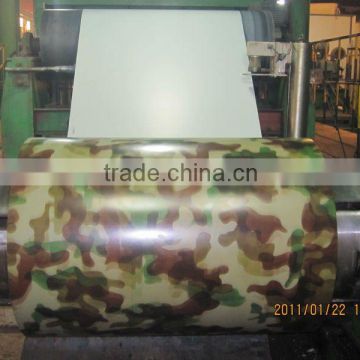 camouflage design printed color coated steel coil for decoration