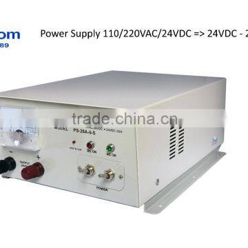 Power Supply for Gyro compass, INM - C, MFHF transceiver Input 110/220VAC/24VDC-> Output 24VDC, 20A