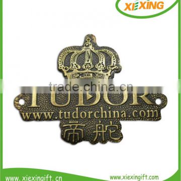 2014 fashion blank antique copper metal personalized nameplates