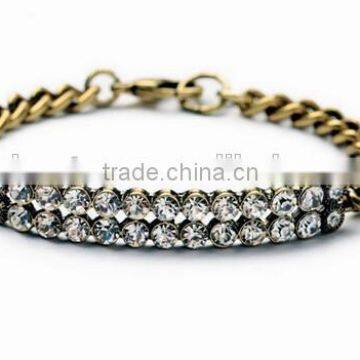 Vintage Gold acrylic bracelet innovative items girl crystal bracelets 2015 valentine day gift fashion rhinestone bracelets 2015