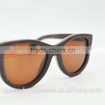 2015 New Fashion Handmade Custom China Polarized Skateboard Wooden Sunglasses(SS1008) photo-2