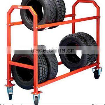 extendable rolling tire rack, new style,