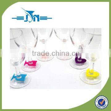 BPA free china supplier silicone wineglass mark