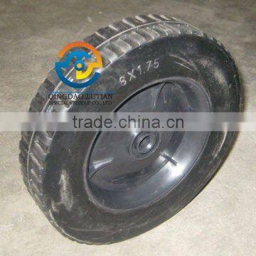 solid rubber wheel, 8x1.7'' rubber wheel