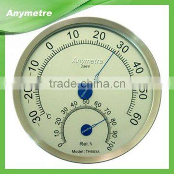 High Quality Stainless Steel In-outdoor Thermo-Hygrometer