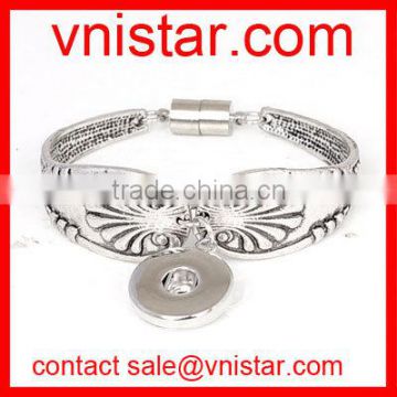 Vnistar interchangeable snap button bangle fit button charm VSB136