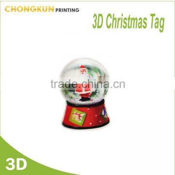 2016 christmas tree decoration lenticular tag