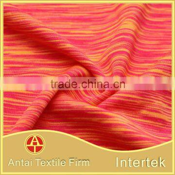 Very soft good quality yarn dyed poly elastane blend fabric for synthetic hair mullet headband