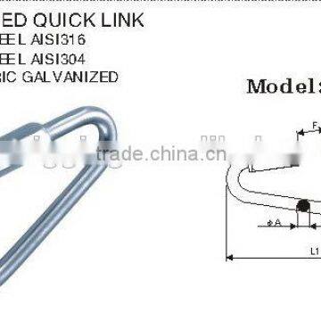 Stainless Steel AISI316 304 Pear Shaped Quick Link Quick Chain in China photo-4