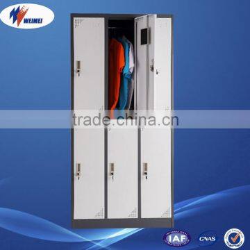 Waterproof 6 Doors Metal Decorative Storage Locker Cabinet