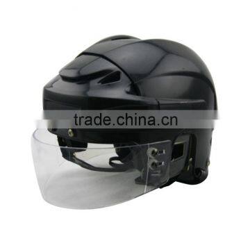 High Quality Strong PP TPU Ear Protector Ice Hockey Helmet for Sale With Wire or Stainless Stell Mask Grill photo-2