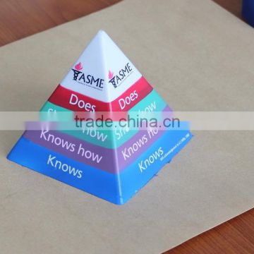 gift pu foam pyramid stress toy ball