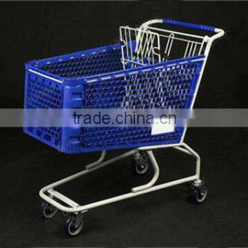 Factory direct sale plastic shopping cart/trolley high quality